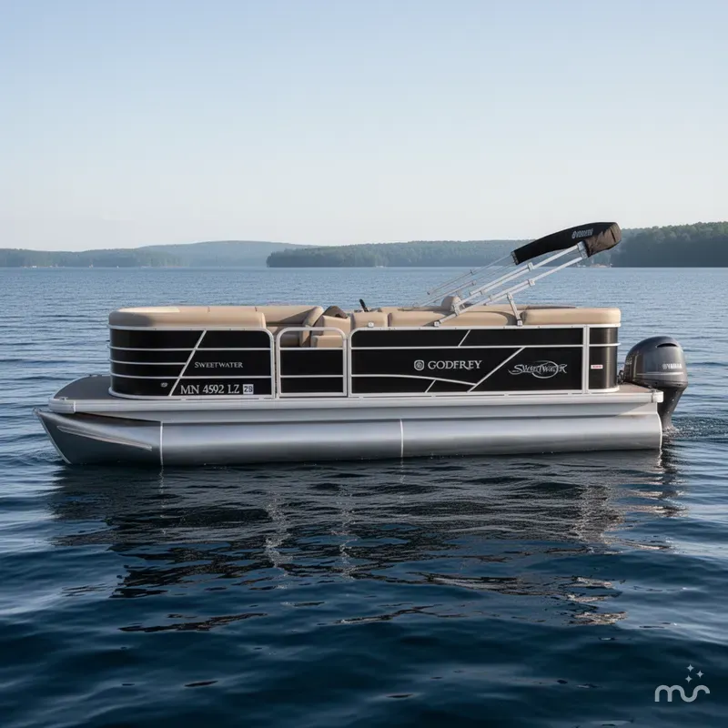 Slide: The Image of Sweetwater SW 2086 Cruise Pontoon With 70HP Yamaha 4-S EFI 2020 - 1