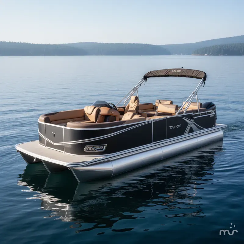 Slide: The Image of Tahoe LTZ 2385 Quad Lounge Shift Flip & Honda 4-Stroke EFI 2025 - 2