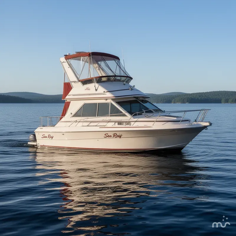 Slide: The Image of Sea Ray 340 Sedan Bridge 1988 - 2