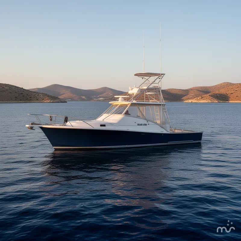 Slide: The Image of Blue Fin 36 Express 1992 - 2
