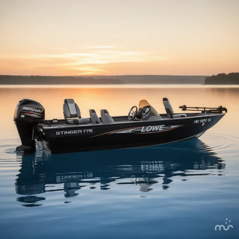 Slide: The Image of Lowe 175 Stinger / Mercury 60Hp Outboard / Trolling Mot 2016 - 0