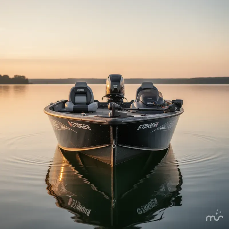 Slide: The Image of Lowe 175 Stinger / Mercury 60Hp Outboard / Trolling Mot 2016 - 2