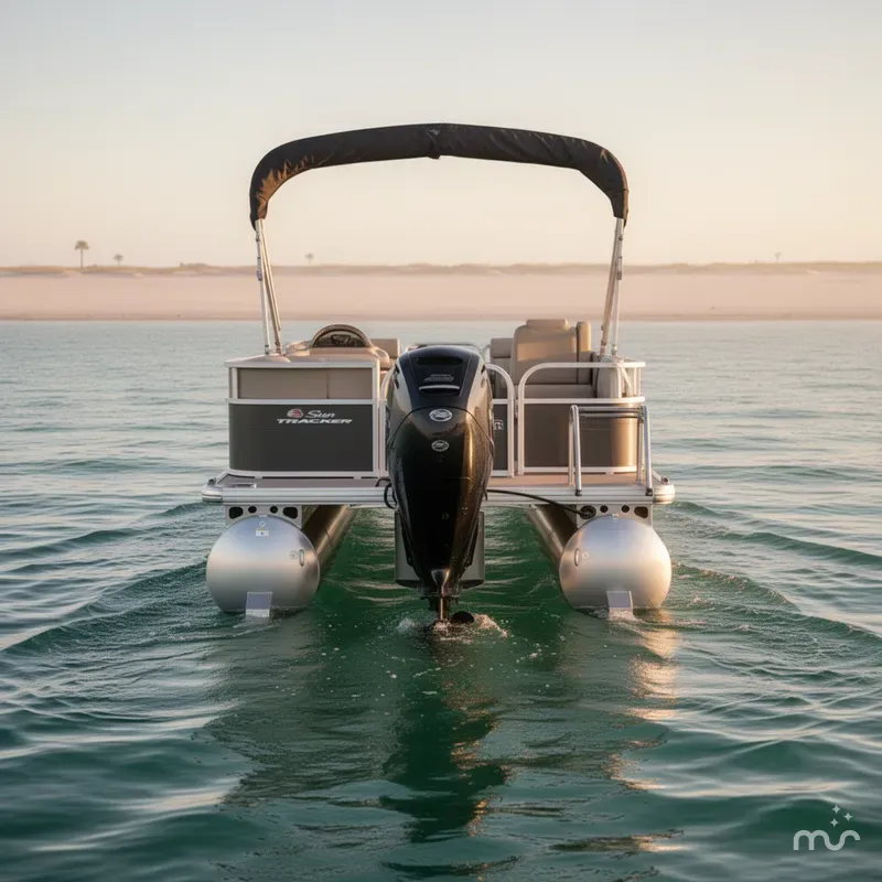 Slide: The Image of Sun Tracker Party Barge 18 DLX 2025 - 2