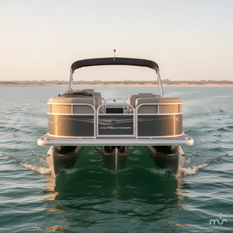 Slide: The Image of Sun Tracker Party Barge 18 DLX 2025 - 3