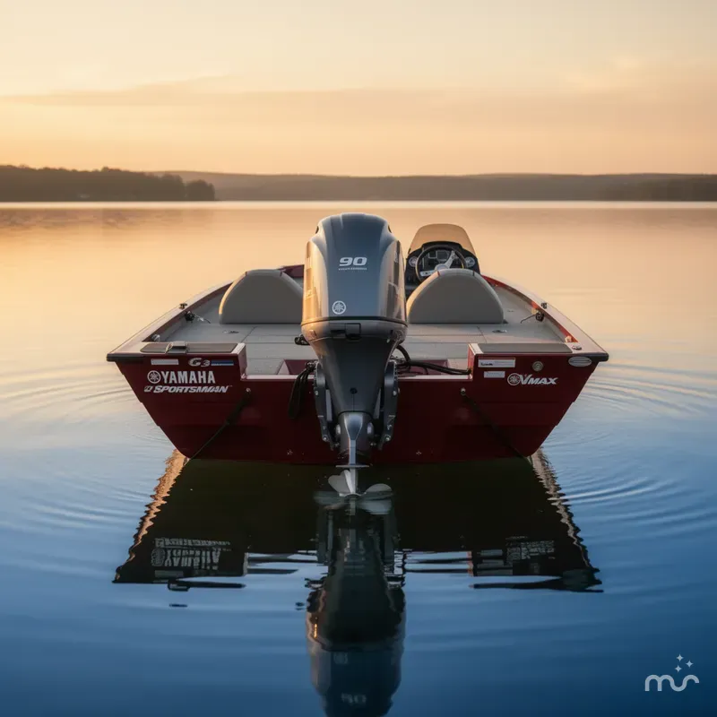 Slide: The Image of G3 SPORTSMAN 1710 / YAMAHA 90 VMAX OUTBOARD / TRAILER 2019 - 2
