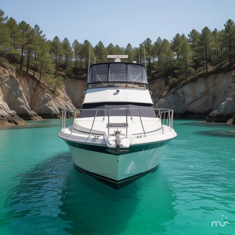 Slide: The Image of Carver Yachts 340 Santego 1989 - 1