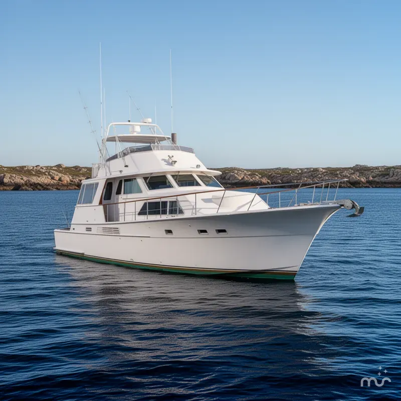 Slide: The Image of Hatteras 58 Tricabin flushdeck MY 1973 - 2