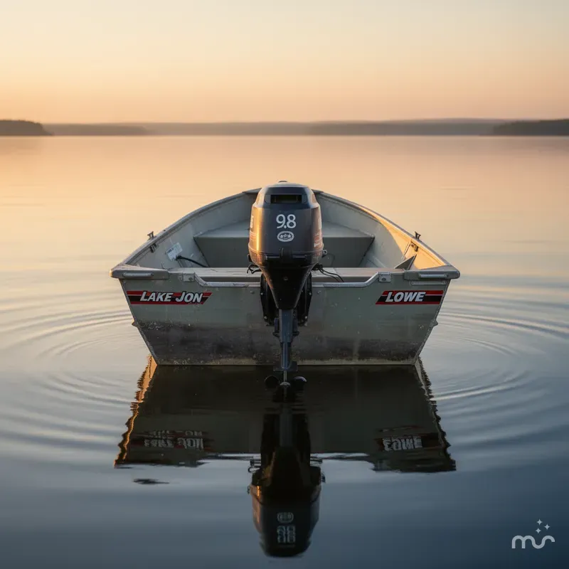 Slide: The Image of Lowe 16 Lake Jon 1983 - 2