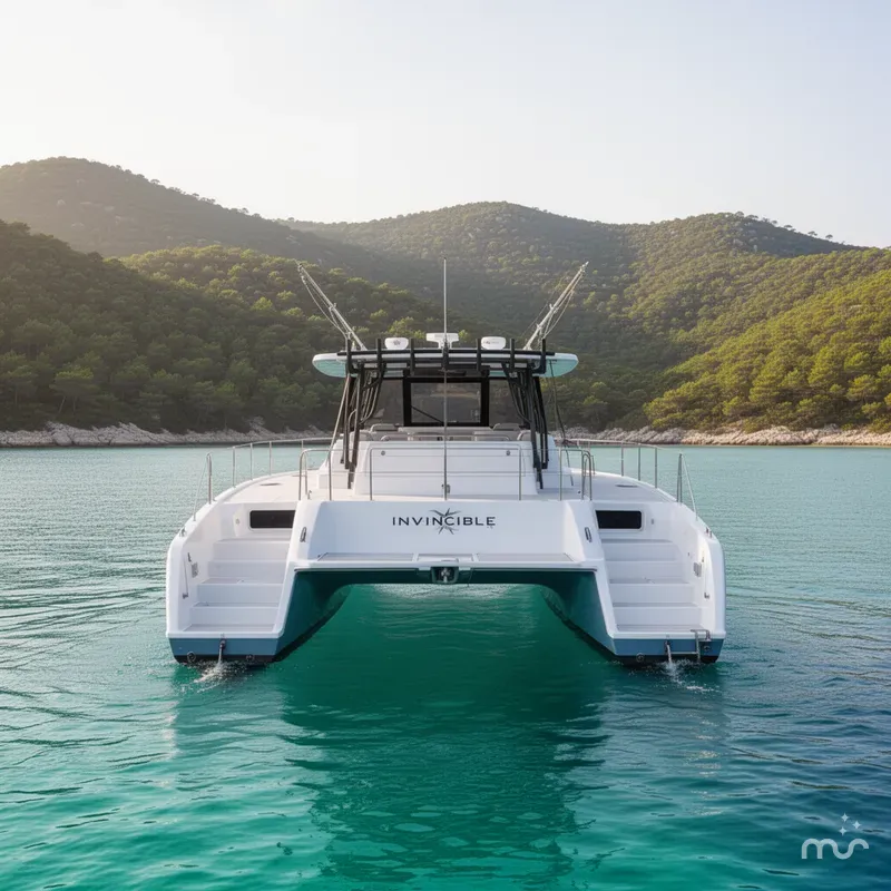 Slide: The Image of Invincible 40 Catamaran 2022 - 3