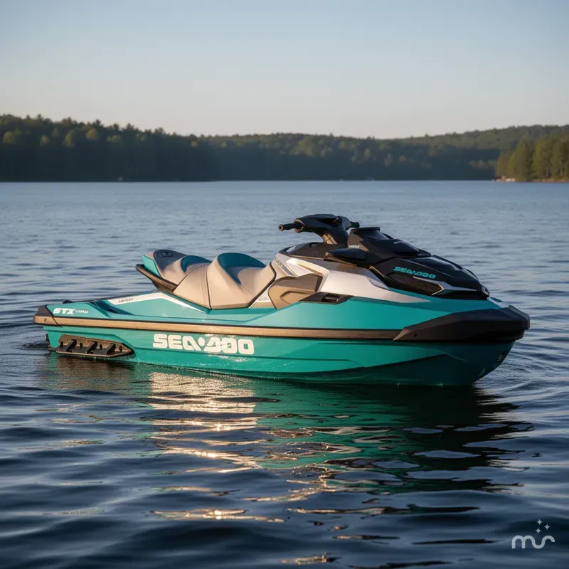 Slide: The Image of Sea-Doo GTX™ Limited 325 Teal Metallic 2025 - 2