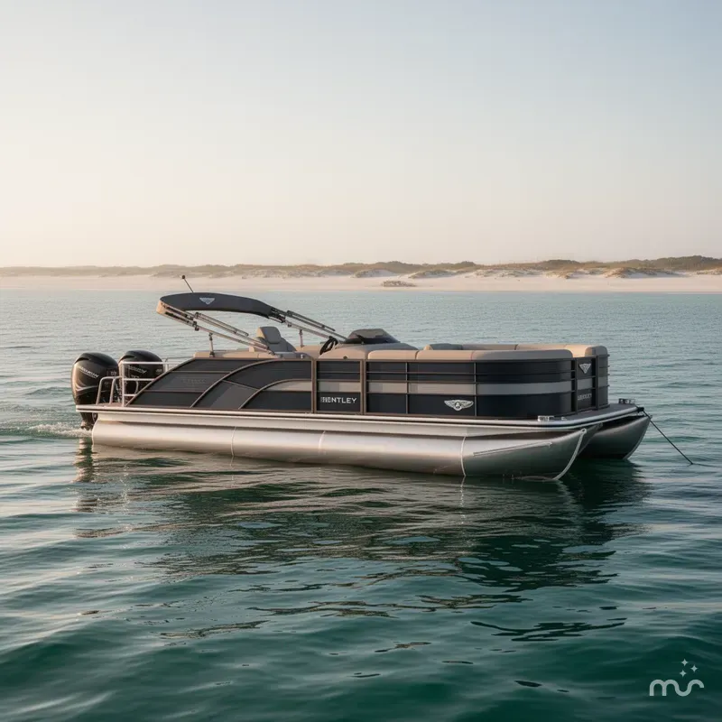 Slide: The Image of Bentley Pontoons Legacy 223 Swingback 3/4 Tube 2026 - 0