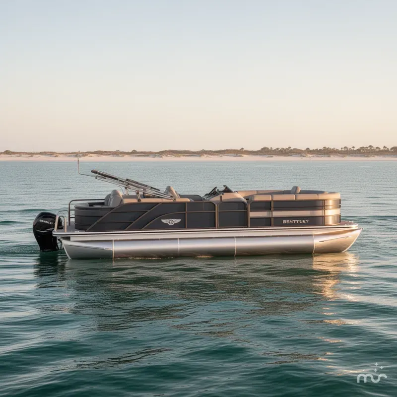 Slide: The Image of Bentley Pontoons Legacy 223 Swingback 3/4 Tube 2026 - 2