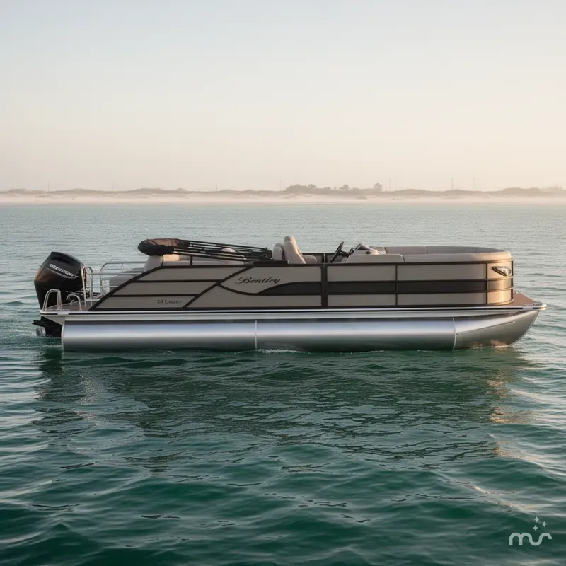 Slide: The Image of Bentley Pontoons Legacy Quad 243 2026 - 0