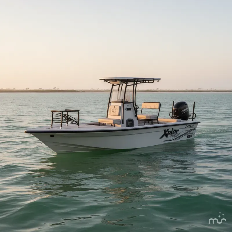 Slide: The Image of Xplor Delta 18 Tiller GUIDE SERIES 2025 - 1