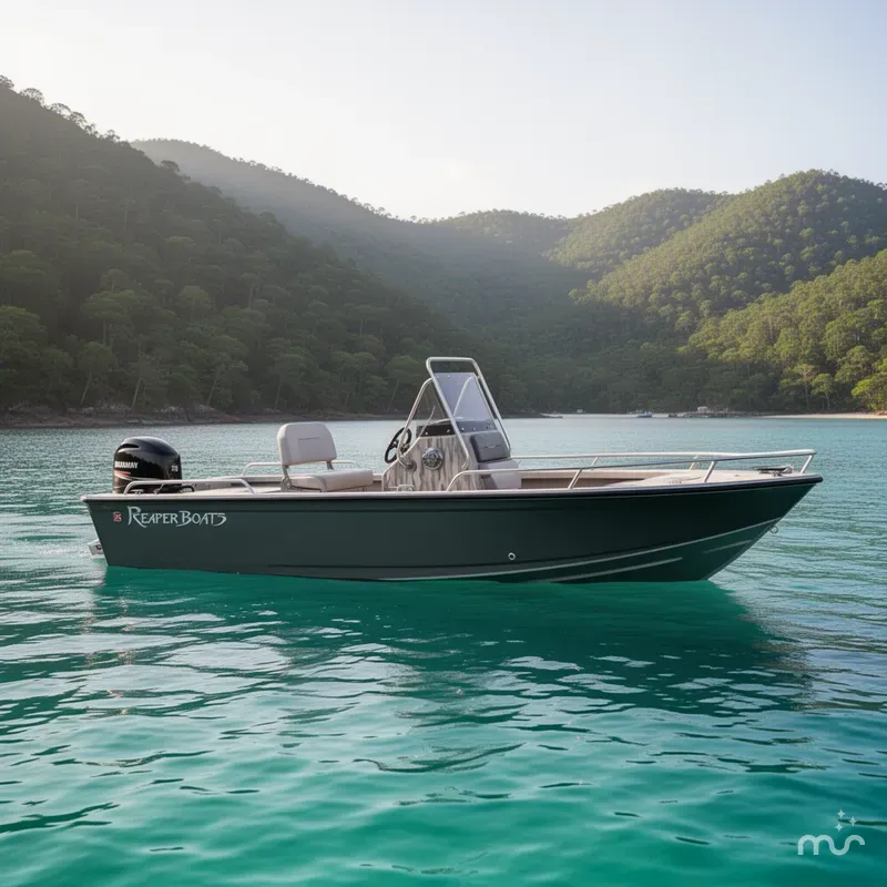 Slide: The Image of Reaper Boats 756 Step Transom 2026 - 2