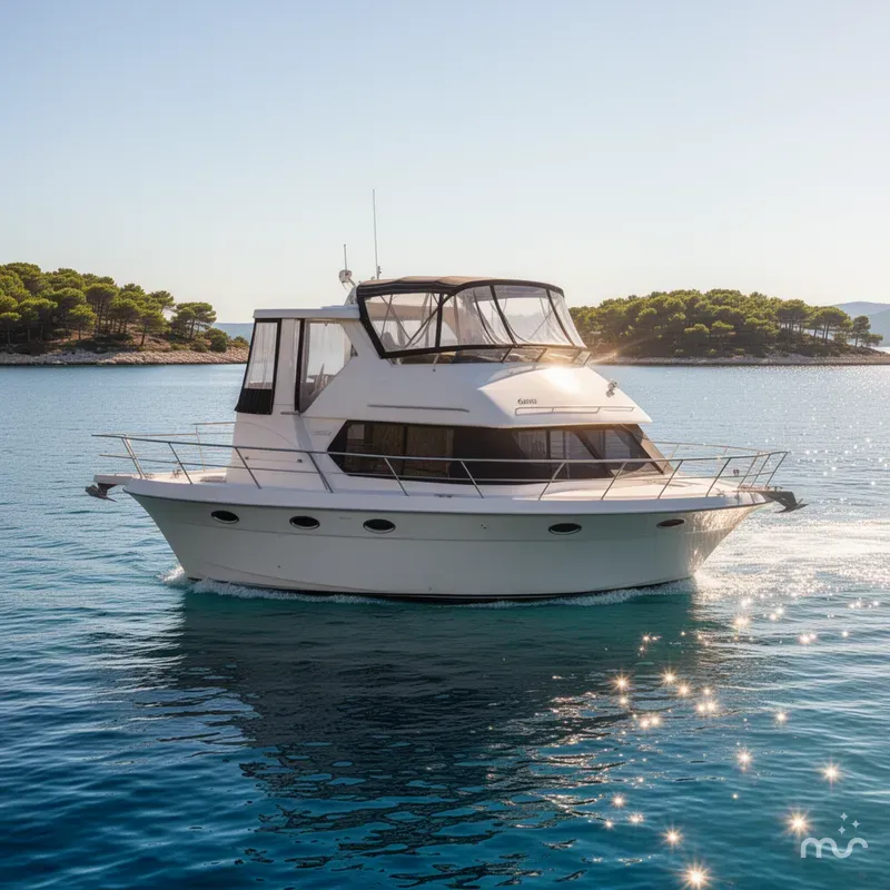 Slide: The Image of Carver Yachts 356 Aft Cabin Motor Yacht 2000 - 2