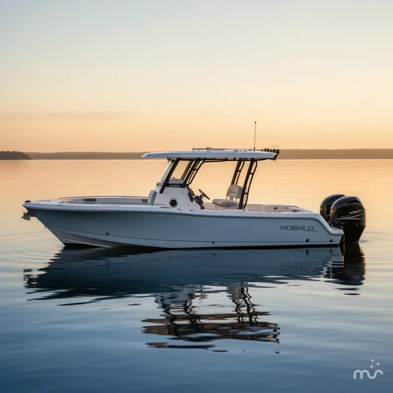 Slide: The Image of Robalo R300 Center Console 2026 - 2