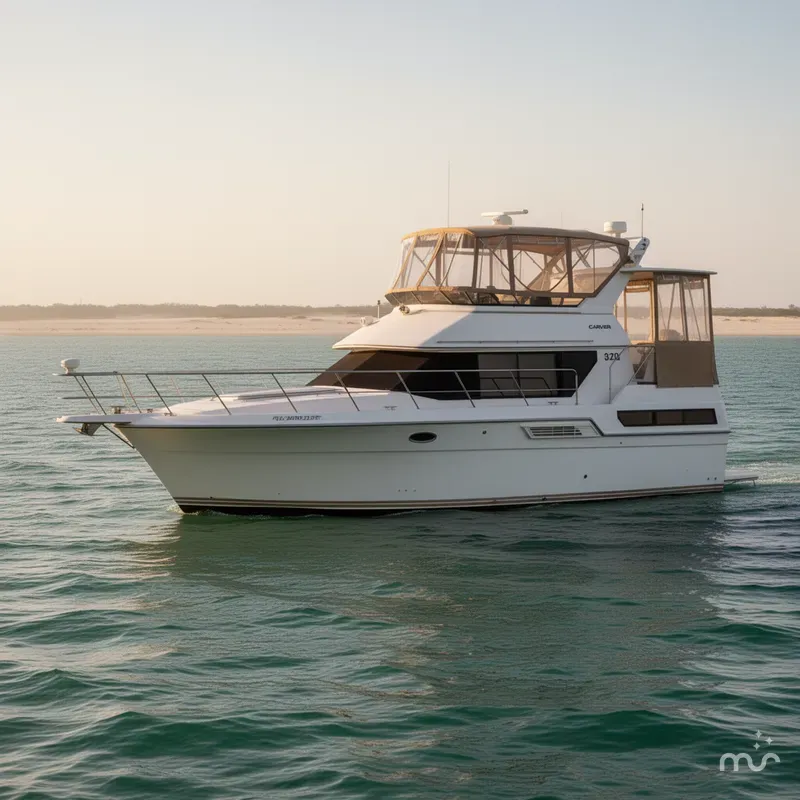 Slide: The Image of Carver 370 Aft Cabin 1991 - 1
