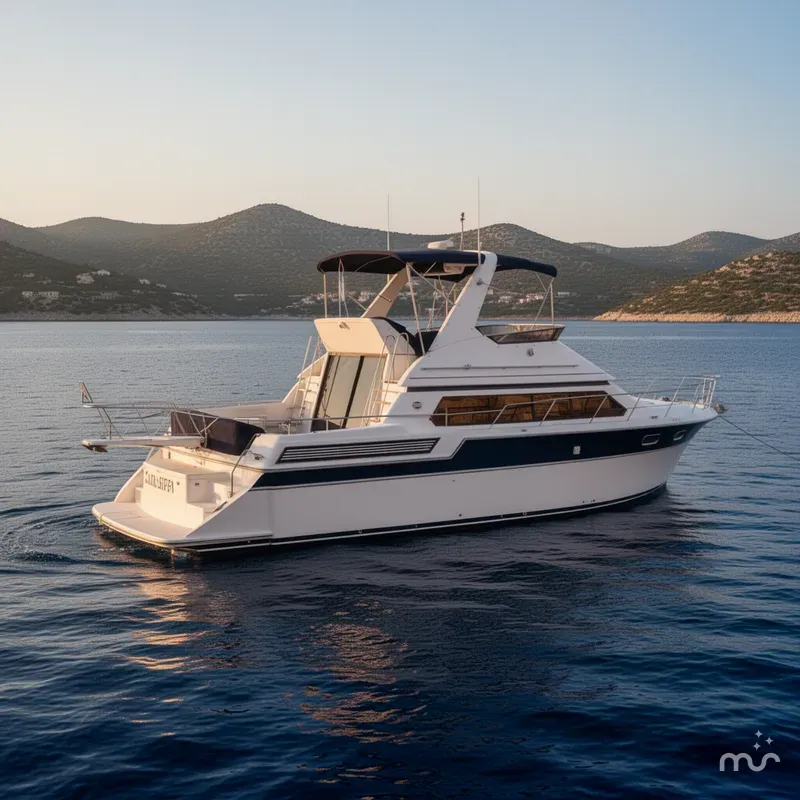 Slide: The Image of Carver Yachts 38 Santego 1990 - 2