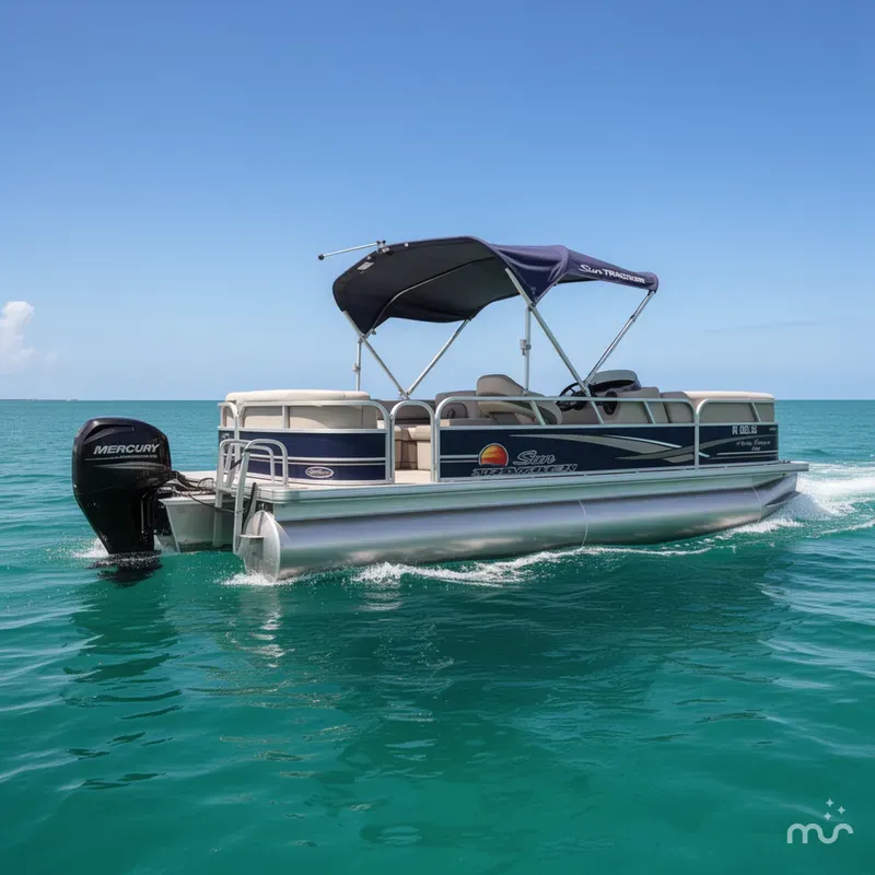 Slide: The Image of Sun Tracker Party Barge 20 DLX 2014 - 0