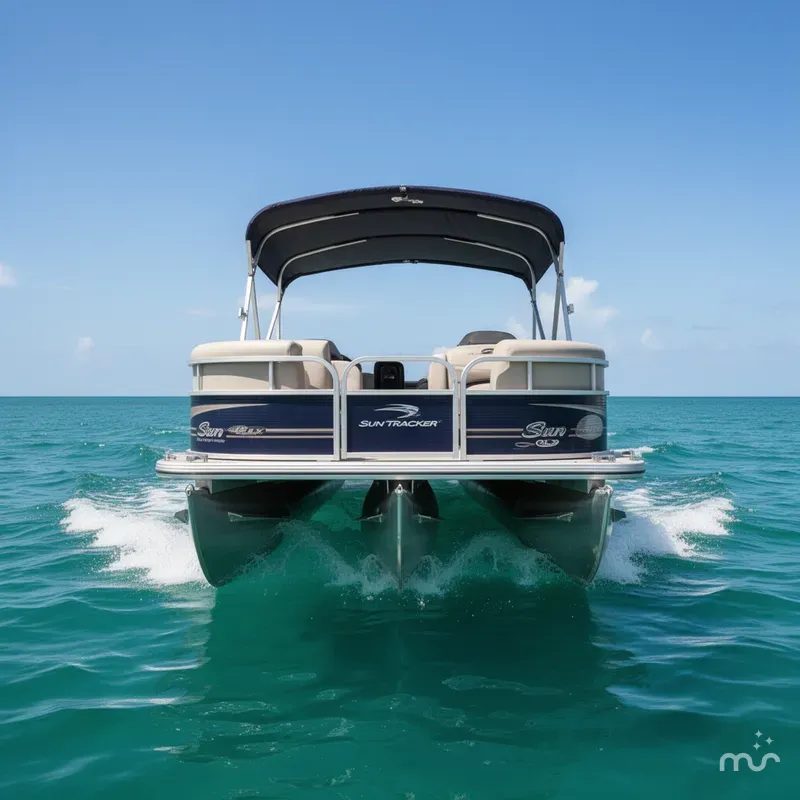 Slide: The Image of Sun Tracker Party Barge 20 DLX 2014 - 3