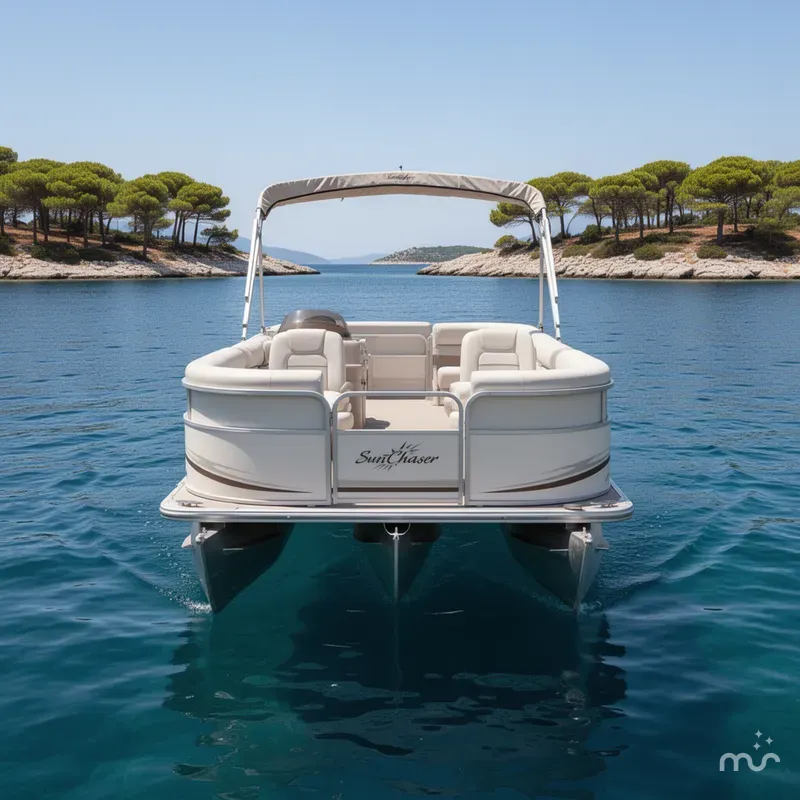 Slide: The Image of Smoker Craft SunChaser 820 Pontoon 2006 - 3