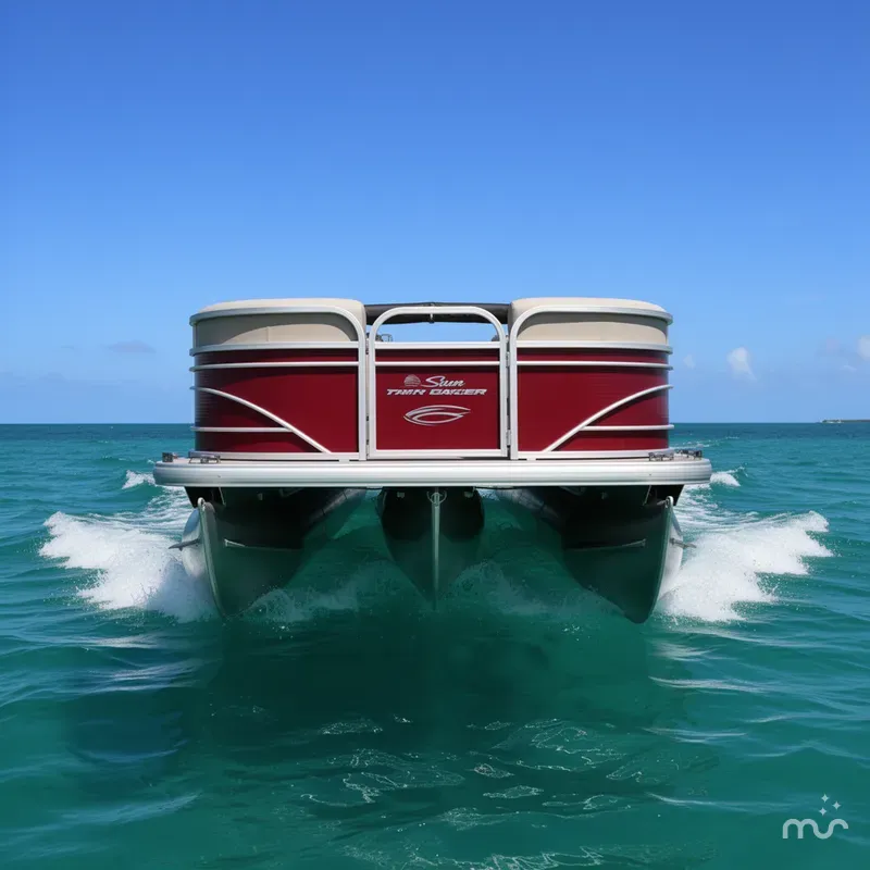 Slide: The Image of Sun Tracker Party Barge 22 DLX 2022 - 3