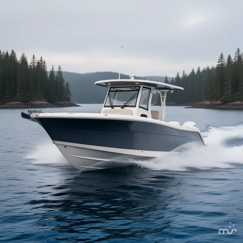 Slide: The Image of Robalo R302 Center Console 2024 - 2