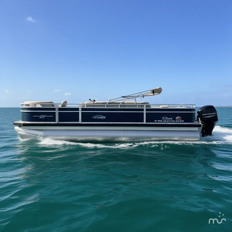 Slide: The Image of Sun Tracker Fishin' Barge 22 DLX 2024 - 2