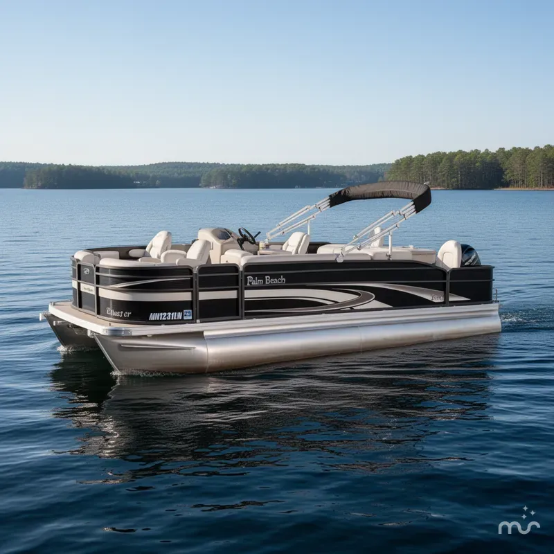 Slide: The Image of Palm Beach Cast Master 200 Pontoon WITH Sea Legs 2017 - 1