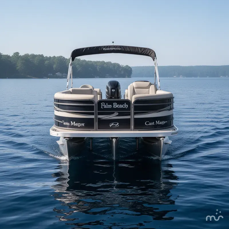 Slide: The Image of Palm Beach Cast Master 200 Pontoon WITH Sea Legs 2017 - 2