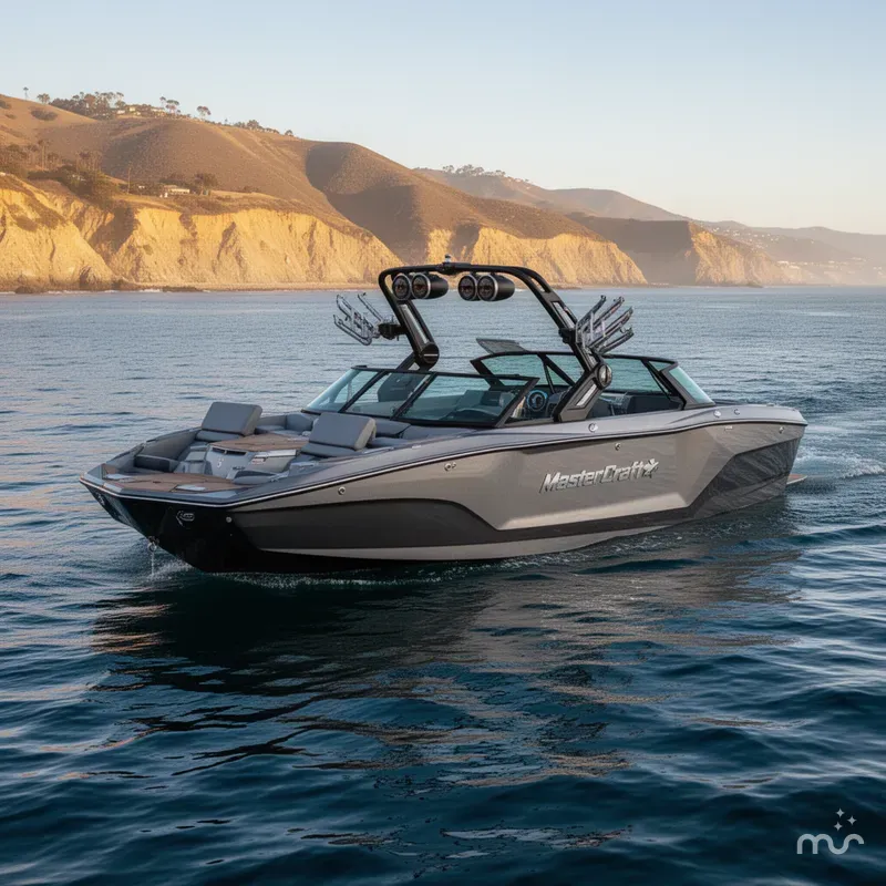 Slide: The Image of MasterCraft X26 - Supercharged Photo Shoot Demo Boat 2025 - 0
