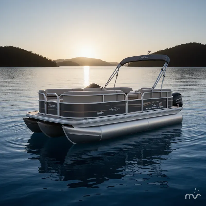 Slide: The Image of Sun Tracker Party Barge 18 DLX 2022 - 0