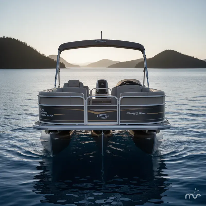 Slide: The Image of Sun Tracker Party Barge 18 DLX 2022 - 3