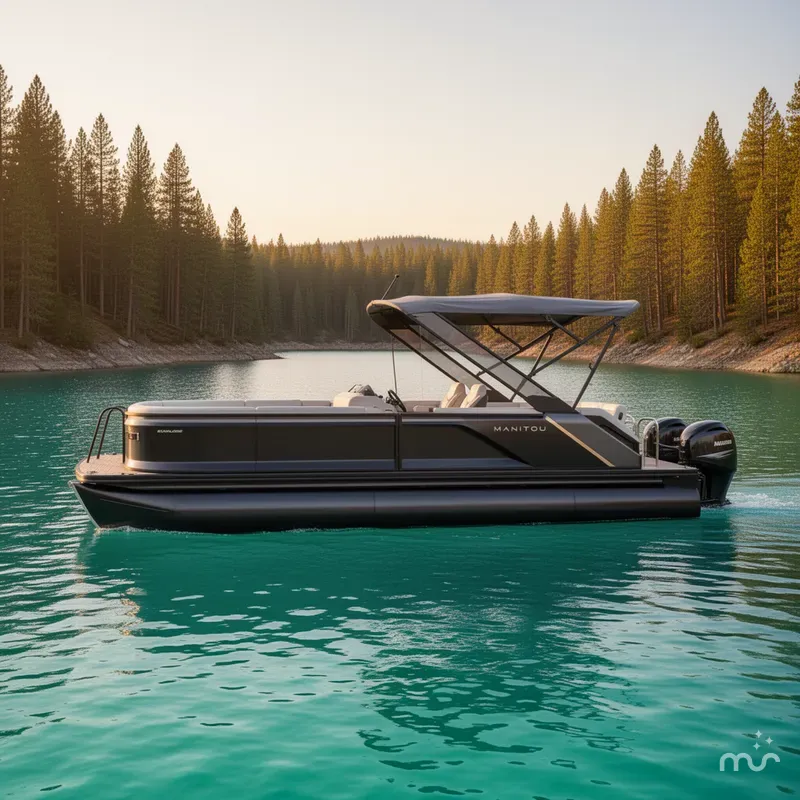 Slide: The Image of Manitou 26 Explore 6' Max Deck With Dual 150Hp Motors 2025 - 2