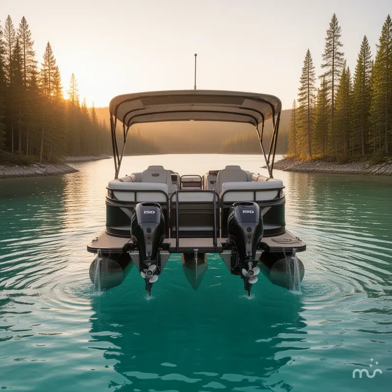 Slide: The Image of Manitou 26 Explore 6' Max Deck With Dual 150Hp Motors 2025 - 3