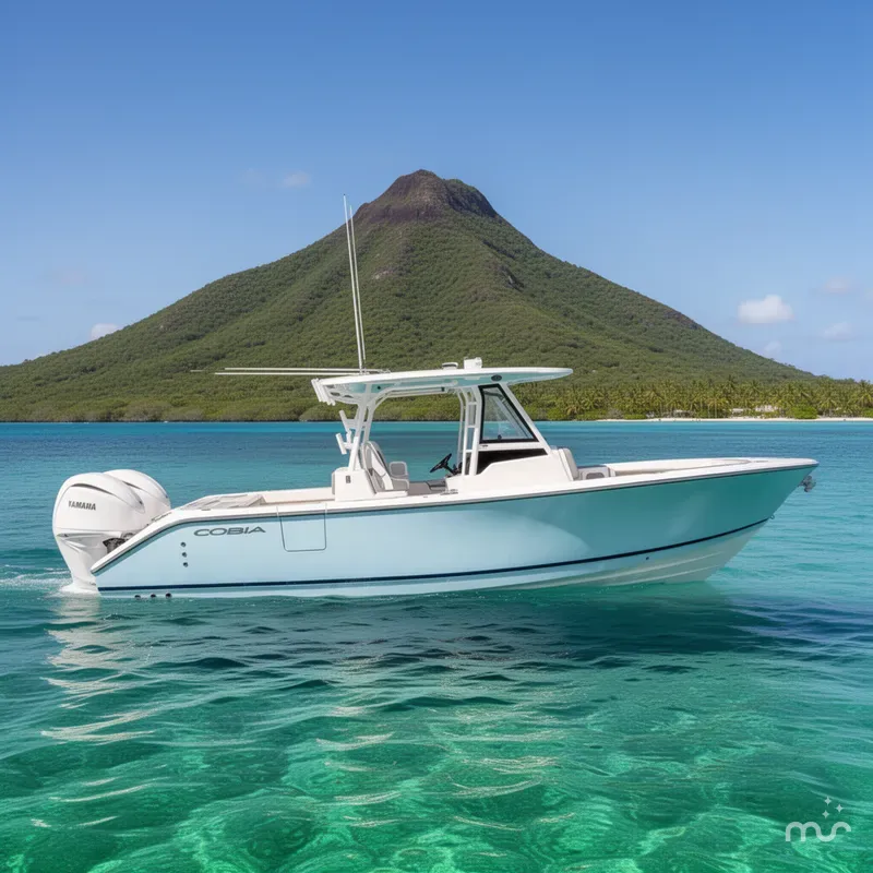 Slide: The Image of Cobia 305 Center Console 2026 - 2