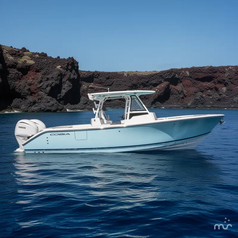 Slide: The Image of Cobia 305 Center Console 2026 - 2