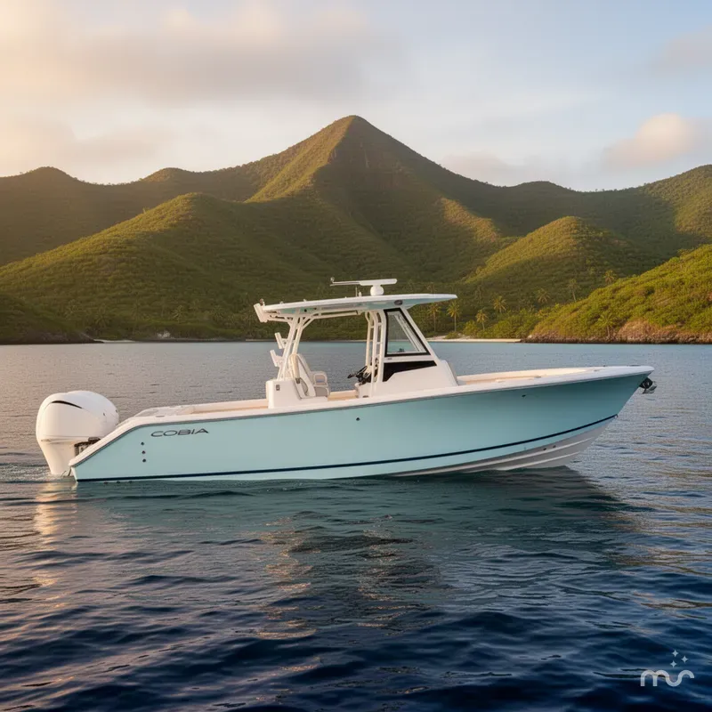 Slide: The Image of Cobia 305 Center Console 2026 - 2