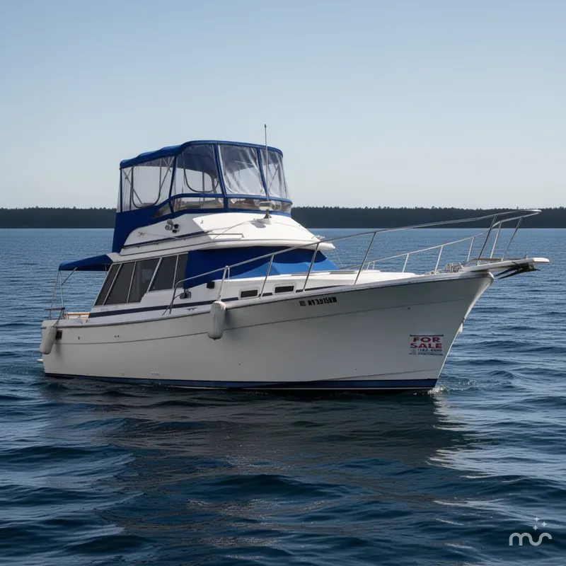 Slide: The Image of Bayliner 3270 Motoryacht 1986 - 0