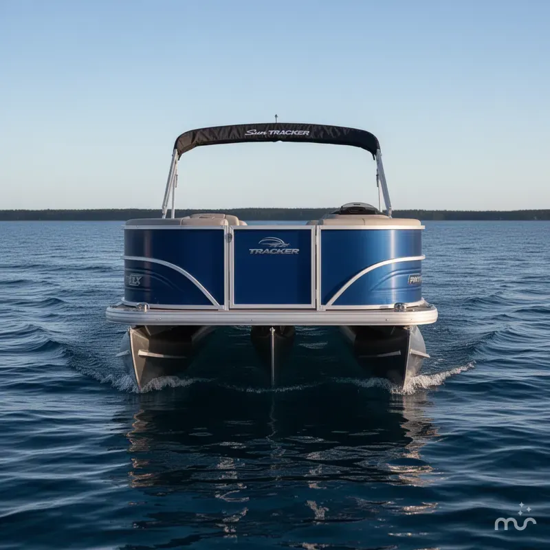 Slide: The Image of Sun Tracker Party Barge 18 DLX 2026 - 3