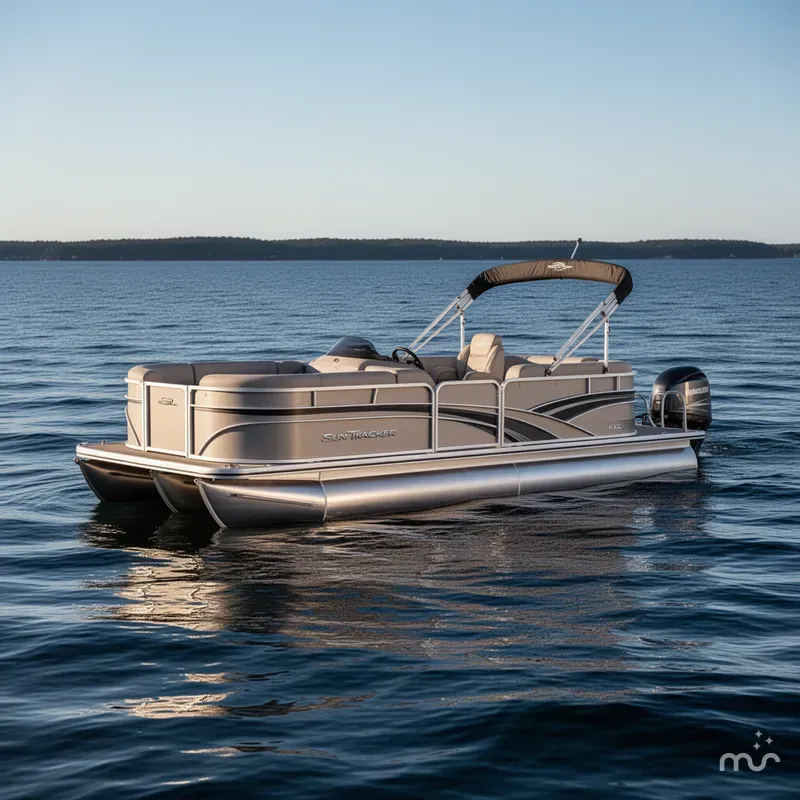 Slide: The Image of Sun Tracker Party Barge 16 DLX 2026 - 0