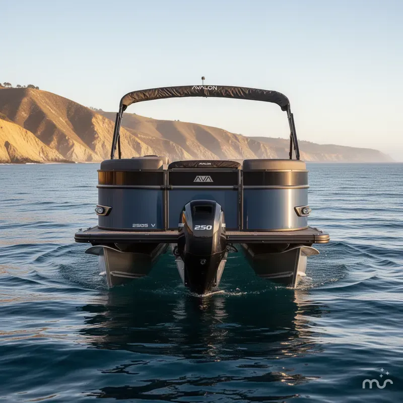 Slide: The Image of Avalon Catalina - 25 FT Versatile Rear Bench w/ 250HP Mercury Verado! 2025 - 2