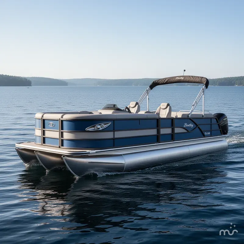 Slide: The Image of Bentley Pontoons Legacy 243 QSB 2025 - 0