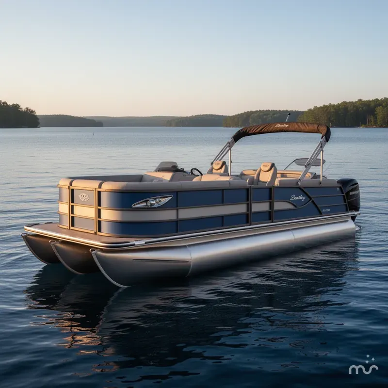 Slide: The Image of Bentley Pontoons Legacy 243 QSB 2025 - 2