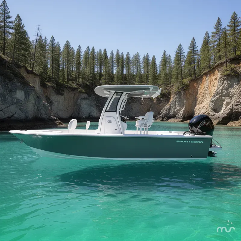 Slide: The Image of Sportsman Masters 227 Bay Boat 2026 - 2