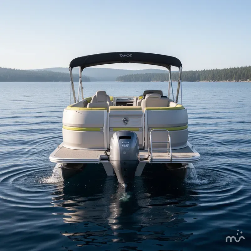 Slide: The Image of Tahoe Aura 2185 Quad Lounge & 75HP 4-Stroke EFI 2025 - 1
