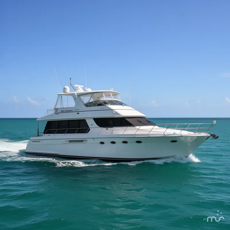 Slide: The Image of Carver Yachts 570 Voyager Pilothouse 2002 - 0