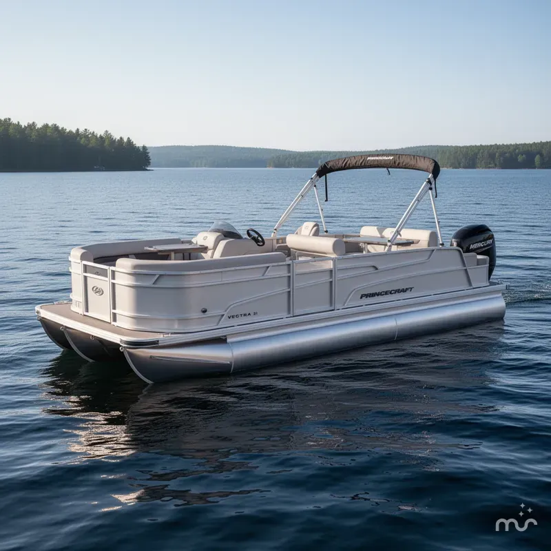 Slide: The Image of Princecraft Vectra 21 RL Dinette Swingback Pontoon & Mercury 4-Stroke EFI 2025 - 0