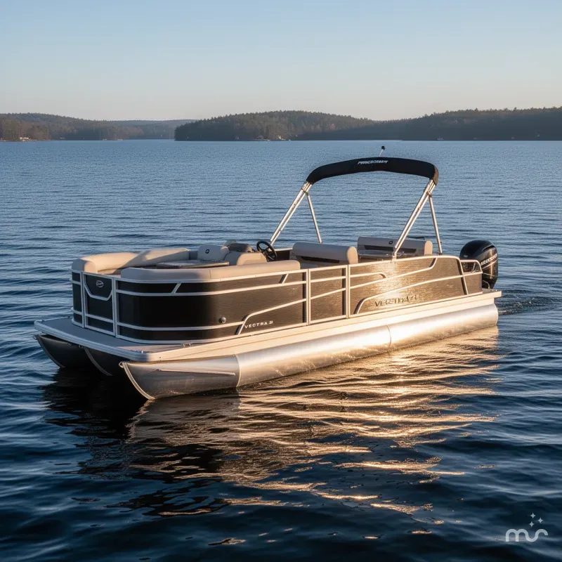 Slide: The Image of Princecraft Vectra 21 RL Dinette Swingback Pontoon & Mercury 4-Stroke EFI 2025 - 2